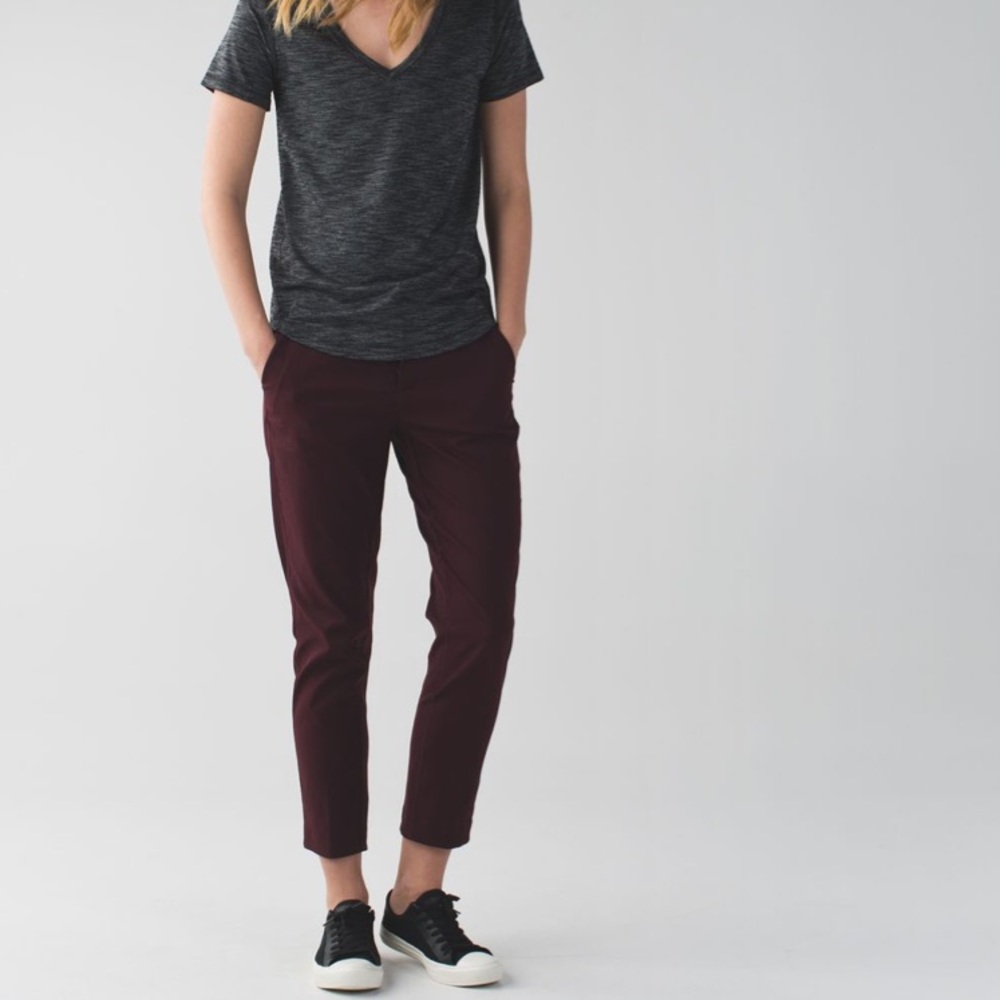 LULULEMON & Go City Trek Trouser Pants Sz 8